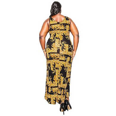 Plus Size Mariana Sleeveless Maxi Dress