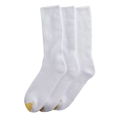 Men's GOLDTOE® Non-Binding Extended Crew Socks