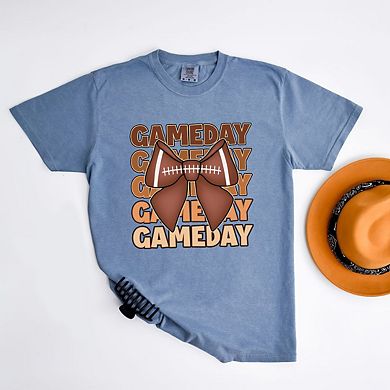 Coquette Football Game Day Garment Dyed Tees