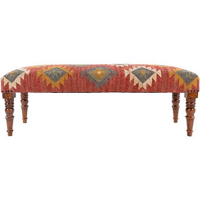 Helfenberg Dark Red Bench Furniture Piece