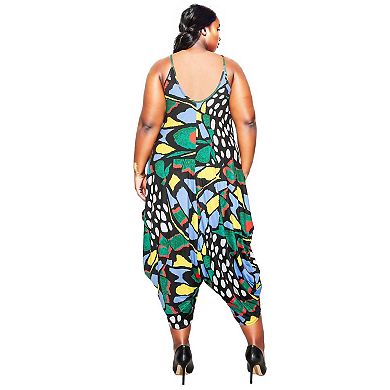 Plus Size Mezcal Butterfly Pocket Jumpsuit