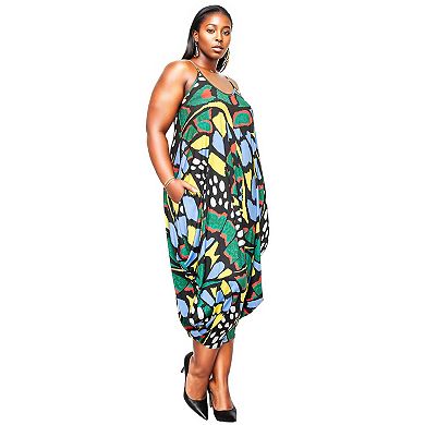 Plus Size Mezcal Butterfly Pocket Jumpsuit