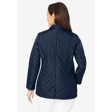 Jessica London Women's Plus Size Quilted Blazer