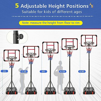 Basketball Hoop Stand 5 Feet-6.8 Feet Height Adjustable