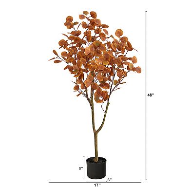 4' Autumn Eucalyptus Artificial Tree