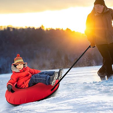 40" Inflatable Snow Sled For Kids And Adults