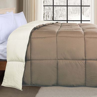 SUPERIOR Brushed Microfiber Reversible Down Alternative Comforter