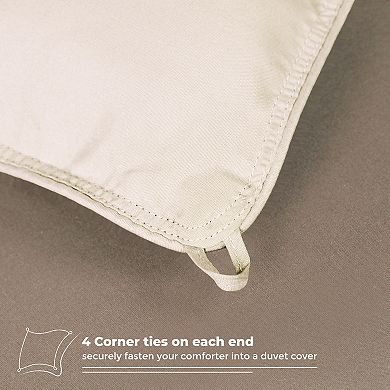 SUPERIOR Brushed Microfiber Reversible Down Alternative Comforter