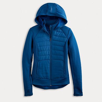 Women's Tek Gear® Hooded Mixed-Media Jacket