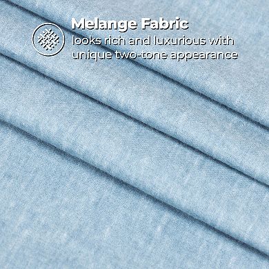 SUPERIOR Melange Flannel Cotton Two Toned Textured Deep Pocket Sheet Set