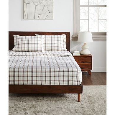 SUPERIOR Plaid Flannel Cotton Deep Pocket Sheet Set