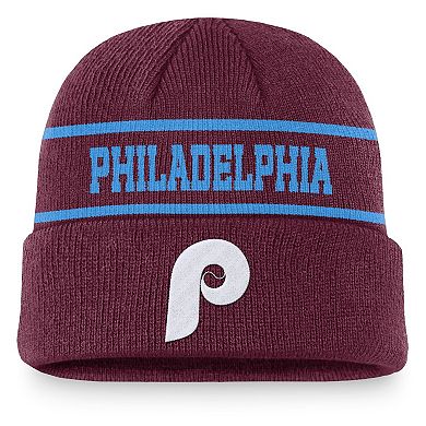 Men's Nike Maroon Philadelphia Phillies Cooperstown Collection Rewind Terra Cuffed Knit Hat