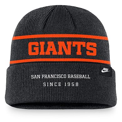 Men's Nike Black San Francisco Giants Cooperstown Collection Rewind Terra Cuffed Knit Hat