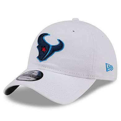 Men's New Era White Houston Texans Standard 9TWENTY Adjustable Hat