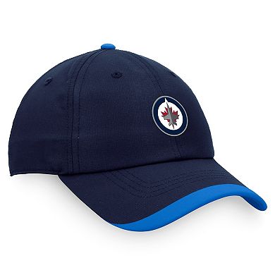 Men's Fanatics Navy Winnipeg Jets Authentic Pro Rink Pinnacle Adjustable Hat