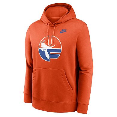 Men's Nike Orange Florida Gators Legacy Logo Club Fleece Pullover Hoodie