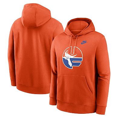 Men's Nike Orange Florida Gators Legacy Logo Club Fleece Pullover Hoodie