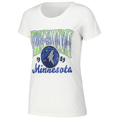 Women's Stadium Essentials White Minnesota Timberwolves Sky High T-Shirt