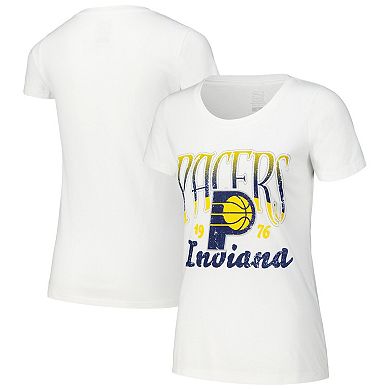 Women's Stadium Essentials White Indiana Pacers Sky High T-Shirt