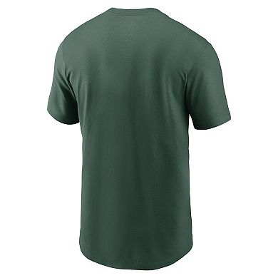 Men's Nike Green Green Bay Packers Rewind Logo Essential T-Shirt