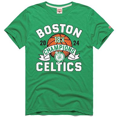 Unisex Homage Heather Kelly Green Boston Celtics 18-Time NBA Finals Champions Tri-Blend T-Shirt