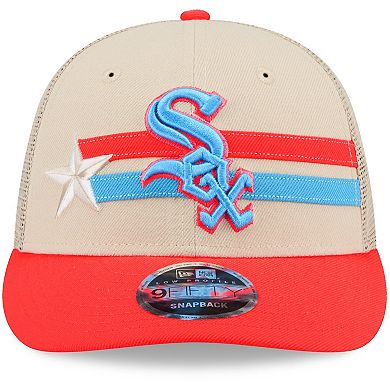 Men's New Era  Cream Chicago White Sox 2024 MLB All-Star Game  Meshback Low Profile 9FIFTY Snapback Hat