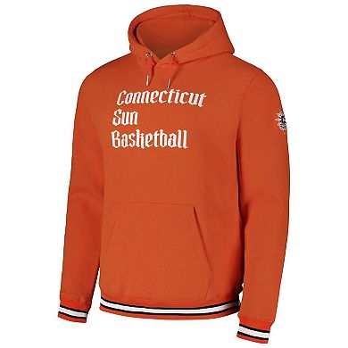 Unisex Orange Connecticut Sun Premium Pullover Hoodie