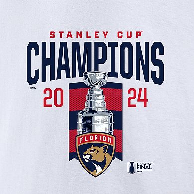 Men's Fanatics  White Florida Panthers 2024 Stanley Cup Champions Long Sleeve T-Shirt