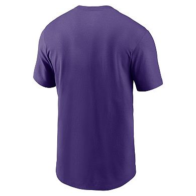 Men's Nike Purple Minnesota Vikings Primetime Wordmark Essential T-Shirt