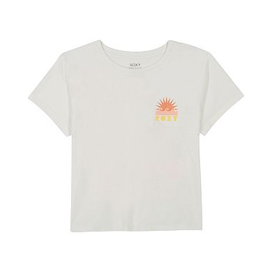 Girls 7-16 Roxy Sun Summer Themed Boyfriend Graphic Tee