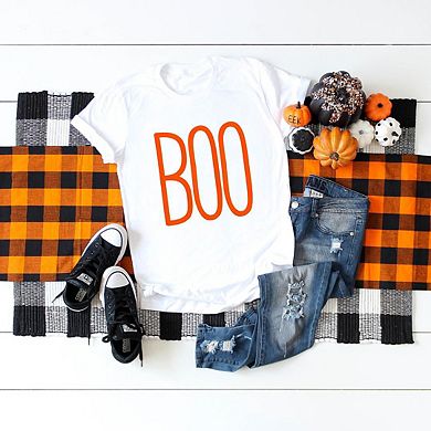 Boo Word Short Sleeve Graphic Tee