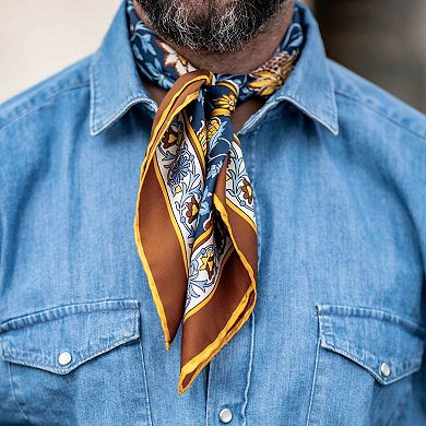 Carrara - Hand Rolled Silk Neckerchief For Men