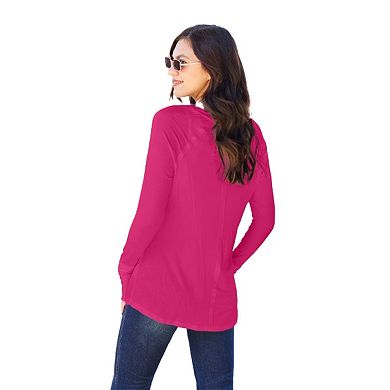 Fashnzfab Full Size Round Neck Long Sleeve T-shirt