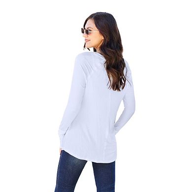 Fashnzfab Full Size Round Neck Long Sleeve T-shirt