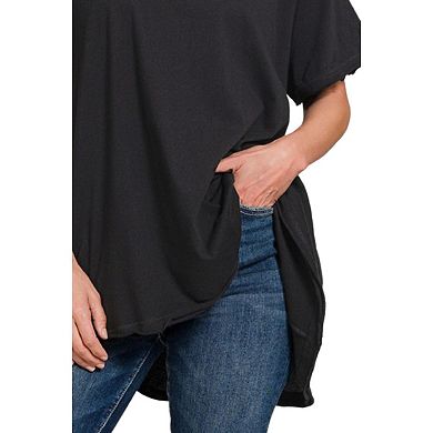 Fashnzfab Round Neck Short Sleeve T-shirt