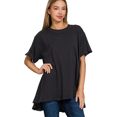 Fashnzfab Round Neck Short Sleeve T-shirt