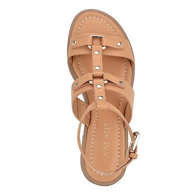 Nine West Jouise Women's Round Toe Casual Flat Sandals