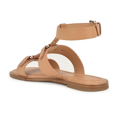 Nine West Jouise Women's Round Toe Casual Flat Sandals