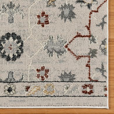 Gertmenian Trevi Oren Medallion Scroll Area Rug