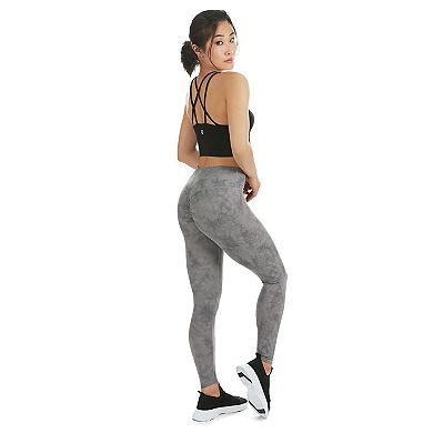 Tie Dye Print Scrunch Booty Stitch Athletic Legging