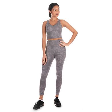 Tie Dye Print Scrunch Booty Stitch Athletic Legging