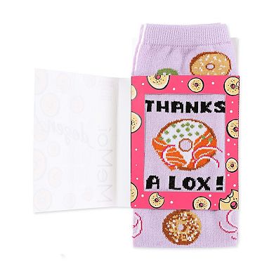 Thanks A Lox Greeting Card Crew Socks