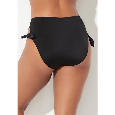 Swimsuits For All Women's Plus Size Bow High Waist Brief