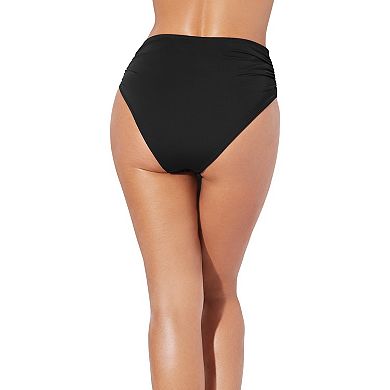 Swimsuits For All Women's Plus Size Shirred Swim Brief