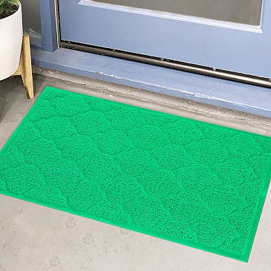 Front Door Mat Entryway Floor Mat Solid Color Durable Dust Mat For Shoe Scraper Entrance Door Mat