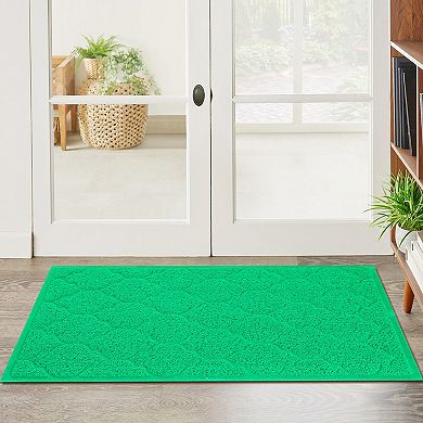 Front Door Mat Entryway Floor Mat Solid Color Durable Dust Mat For Shoe Scraper Entrance Door Mat