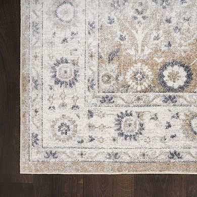 Nourison Astra Floral Persian Washable Indoor Rug