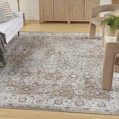 Nourison Astra Floral Persian Washable Indoor Rug