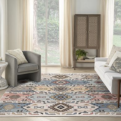 Nourison Washable Decor Southwestern Geometric Indoor Rug