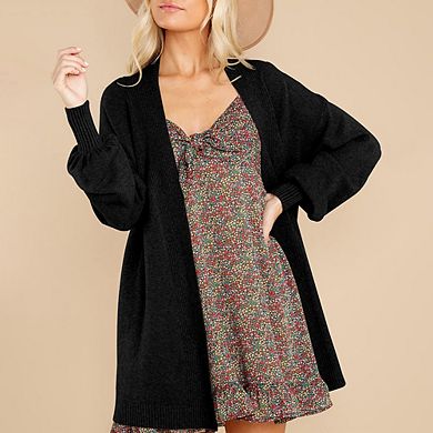 Women's Open Front Cardigan Sweaters Kimono Batwing Knitted Slouchy Lightweight Outwear Coats